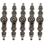 Lot de 5 poign�es de porte pour placards style vintage r�tro bouton de meuble couleur bronze pour ancien ...