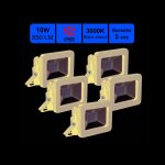 Lot de 5 projecteurs led 10w 1000 lm 3000k ip65 connexion en direct - garantie 5 ans