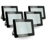 Lot de 5 projecteurs led 30w ip66 extrieur temprature de couleur: blanc neutre 4000k