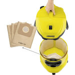 Lot de 5 sacs aspirateur pour karcher 6. 959 - 130. 0, sacs en papier filtre pour karcher wd3200 wd3300 ...