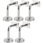 Lot de 5 support main courante inox - murale supports de main courante pour escalier exterieur int�rieur, ...