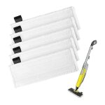 Lot de 5 tampons de nettoyage � la vapeur, accessoires pour nettoyeurs � vapeur, compatibles avec karcher ...