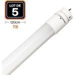 5 tubes neon led 18w 120cm t8 blanc neutre 4500k gamme pro