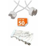 Lot de 50 douilles culot gu5. 3 (mr16) pour ampoule halogène ou led Lot de 50 douilles culot gu5. 3 (mr16) pour ampoule halogène ou led