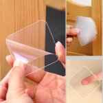 Lot de 50 grands tampons adh�sifs double face en acrylique pour cadre photo fixe, 60mm x 60mm