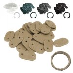 Lot de 50 kits de fixation pour brise vue, canisse anti - uv - beige linxor