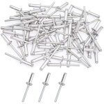 Lot de 50 rivets aveugles en alliage d'aluminium de qualit� industrielle pour diff�rentes pi�ces m�talliques ...