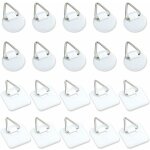 Lot de 50 supports adh�sifs invisibles de 2, 5 cm, supports verticaux adh�sifs pour plaques murales, ...