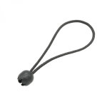 Lot de 50 tendeurs sandows �lastiques avec boule - 20 cm - noir - linxor