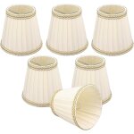 Lot de 6 abat - jours � clipser pour lampes de table, lampadaires et lampes de chevet, 90 x 140 x 130 ...