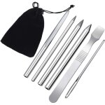 Lot de 6 accessoires pour paracorde fid - kit d'outils de la�age en cuir - outil de lissage avec sac ...