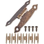 Lot de 6 charni�res antiques en fer bronze pour armoires, portes d'armoire, coffres, bo�tes de rangement ...
