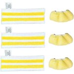 Lot de 6 chiffons en microfibre pour nettoyeur vapeur k�rcher easyfix sc1 sc2 sc3 sc4 sc5 - accessoires ...