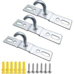 Lot de 6 crochets de plafond de 95 mm, plaque de base pour luminaire de plafond, crochet pour lustre, ...