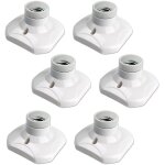 Lot de 6 douille plafond e27 � visser ac 220 - 240v, support douille pour ampoule led , base plafonnier ...