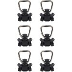 Lot de 6 embouts de verrouillage de voie en acier inoxydable, r�sistance � la traction de 500 dan, syst�me ...