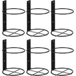 Lot de 6 �tag�res murales en fer vintage � suspendre, support pour bouteilles de vin, porte - bouteilles ...