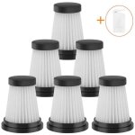 Lot de 6 filtres hepa de rechange pour aspirateur sans fil pour moosoo k12 k12 pro k13, pour genius invictus ...