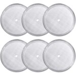 Lot de 6 filtres de rechange r�utilisables en acier inoxydable pour cafeti�re � piston universelle 1 ...