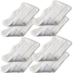 Lot de 6 lingettes de rechange en microfibre pour balais vapeur shark s3101, s3202, s3250 et s3251