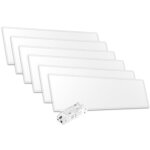 Lot de 6 panneaux led 120x30 30w dali 120lm / w ip44 28mm avec transfo v3 - 120 deg - blanc neutre - ...