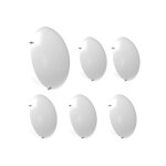 Lot de 6 plafonniers led ext�rieurs 24w ip65 anti - vandale hublot ext�rieur plafonnier blanc - blanc ...