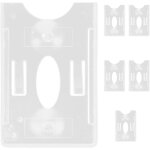 Lot de 6 porte ticket de pare brise transparents ventouse porte permis de