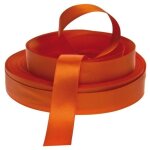 Lot de 6 ruban de satin orange 2cmx25m cadeaux de fte