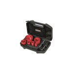 Lot de 6 scies cloches acier 22 / 29 / 38 / 44 / 57 / 67 mm en malette