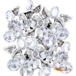 Lot de 60 clous d�coratifs en cristal 20mm (30pcs) 25mm (30pcs) clous d'ameublement 2 styles clous d'ameubleme ...