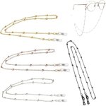 Lot de 7 cha�nes � lunettes pour femme - cha�ne de masque - cordon � lunettes �l�gant - porte - lunettes ...