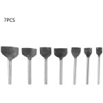 Lot de 7 perforatrices pour le travail du cuir, demi - rondes, 1 / 4 d'arc, demi - cercles, 15 - 45 mm ...
