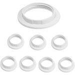 Lot de 8 anneaux r�ducteurs e27 pour abat - jour ? plastique dur blanc ? diam�tre ext�rieur 6 cm ? installatio ...