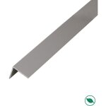 Forestea - lot de 8 baguettes angles rev�tus gris clair 2400 x 21 x 21 mm pefc 70%