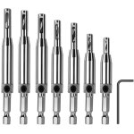 Lot de 8 charni�res � centrage automatique forets � centrer pour charni�re hss, portes en bois, fen�tres, ...