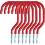 Lot de 8 crochets de v�lo, porte - v�lo pour usage polyvalent, � visser, pour abri, garage, jardin, rev�tement ...