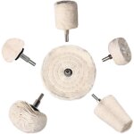 Lot de 8 disques de polissage en coton, tampons de polissage, disques de polissage blancs pour meuleuses ...