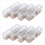 Lot de 8 embouts rectangulaires en silicone pour pieds de meubles ? antid�rapants pour sols ? installation ...