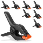 Lot de 8 grandes pinces � ressort puissantes, pinces � ressort avec griffe active, pinces � ressort, ...