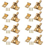 Lot de 8 loquets coud�s robustes en laiton ? loquets d'armoire pour portes et fen�tres de maison / bureau ...