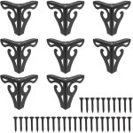 Lot de 8 pieds de meubles creux modernes avec vis pour armoire, canap�, table, meuble tv, armoire, mobilier ...
