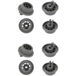 Lot de 8 roulettes de lave - vaisselle pour panier inf�rieur, roulettes panier lave - vaisselle?roues ...