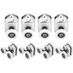 Lot de 8 roulettes pour porte de douche - roulettes cabine de douche en alliage de zinc - roulette porte ...