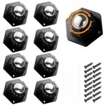 Lot de 8 roulettes robustes auto - adh�sives pour meubles - pivotantes � 360�, charge max. 300 kg par ...