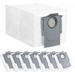 Lot de 8 sacs � poussi�re pour robot roborock q revo, grande capacit� de 2, 7 l, pi�ces de rechange uniques, ...