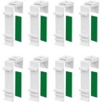Lot de 8 supports de serrage longs pour store double � fixer et � coller sans per�age comme accessoire ...