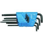 Lot de 9 cl�s m�les 6 pans coud�s torx t8 - t40 gedore
