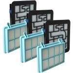 Lot de 9 filtres compatible avec philips powerpro compact fc9334 / 09, fc9333 / 09 aspirateur - filtre ...