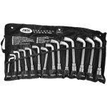 Jbm - lot jeu de 14 cles a pipe debouchees 6 pans 6 pans de 8 a 21 mm