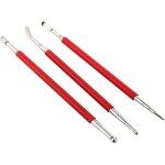 Lot d'outils de sculpture d'argile, m�tal � double extr�mit� � boule, outils de dotting pinceaux de peinture, ...